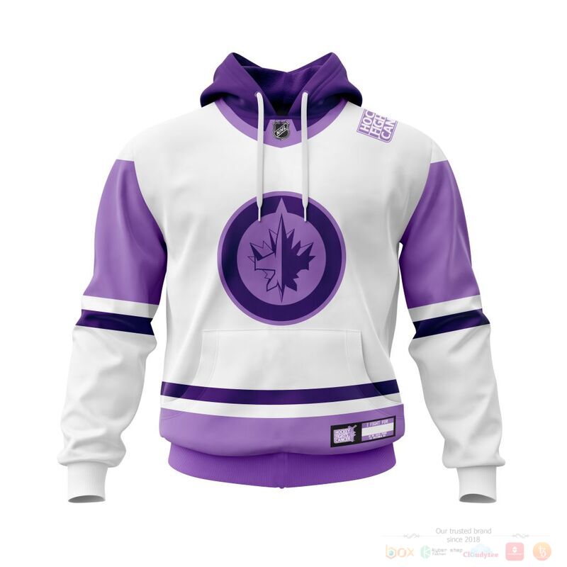 Personalized NHL Winnipeg Jets Fights Cancer 3d shirt hoodie