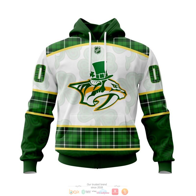 Personalized Nashville Predators NHL St Patrick Days 3d shirt hoodie