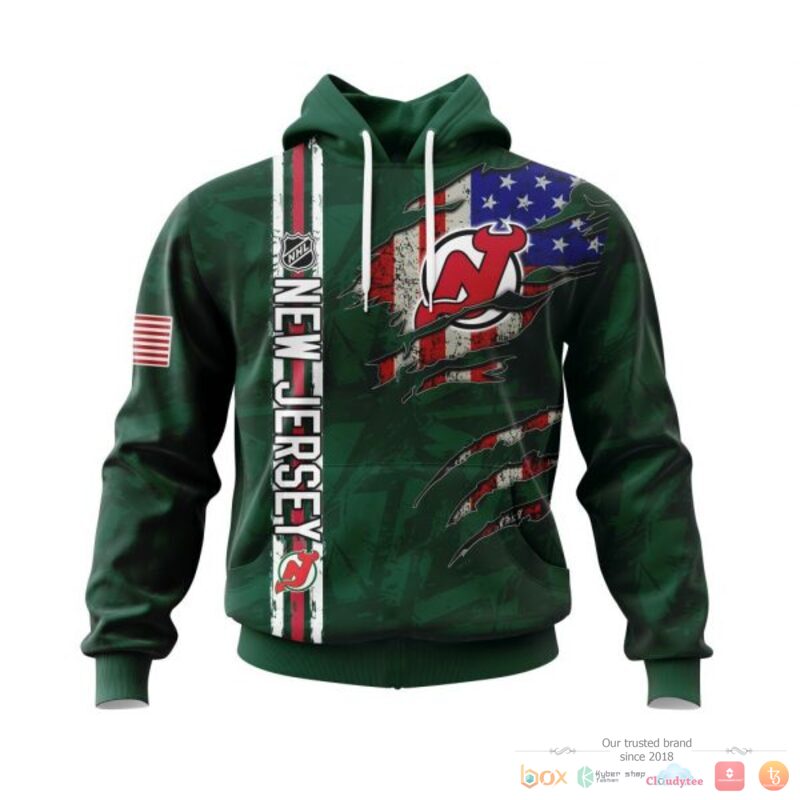 Personalized New Jersey Devils With American Flag 3d shirt hoodie