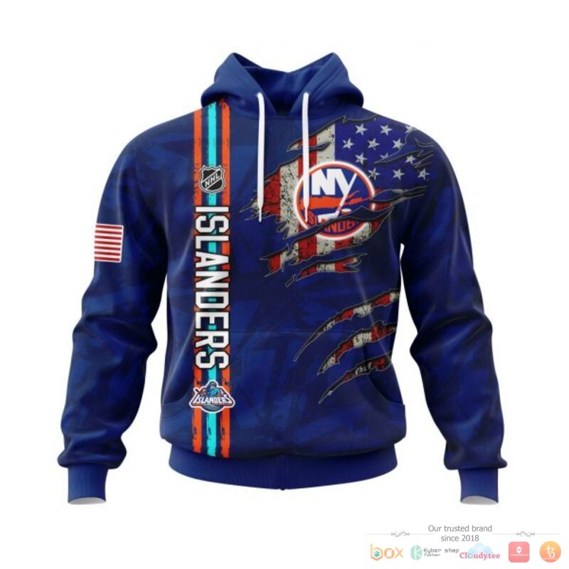Personalized New York Islanders With American Flag 3d shirt hoodie