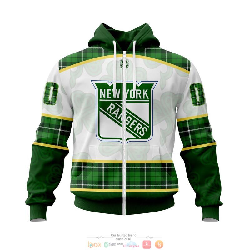 Personalized New York Rangers NHL St Patrick Days 3d shirt hoodie 1