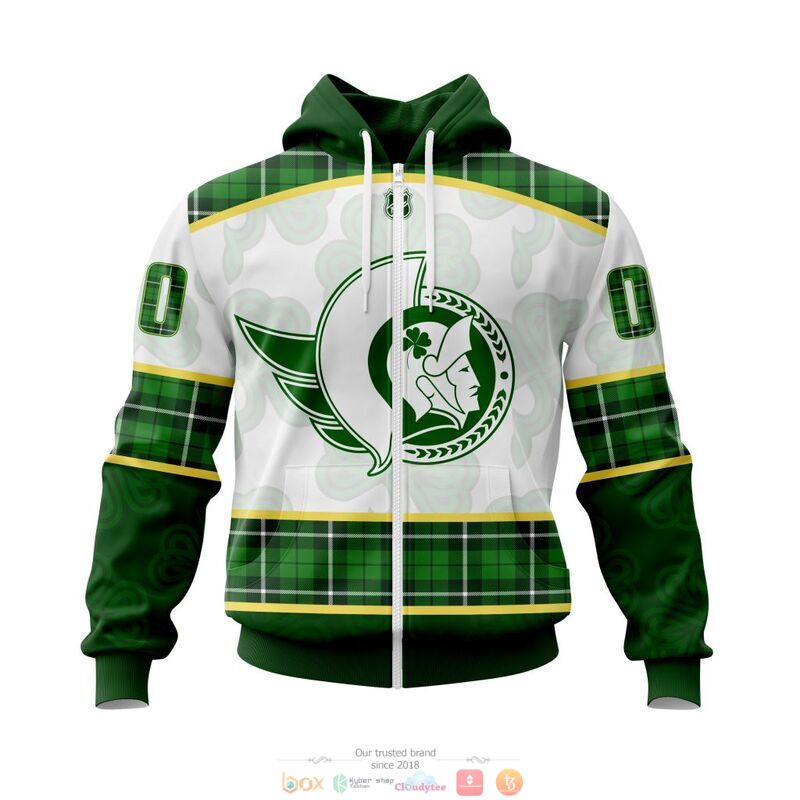 Personalized Ottawa Senators NHL St Patrick Days 3d shirt hoodie 1
