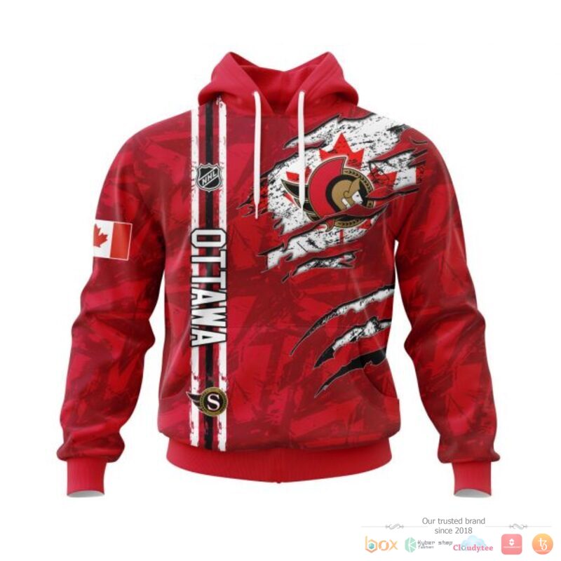 Personalized Ottawa Senators With Canada Flag 3d shirt hoodie