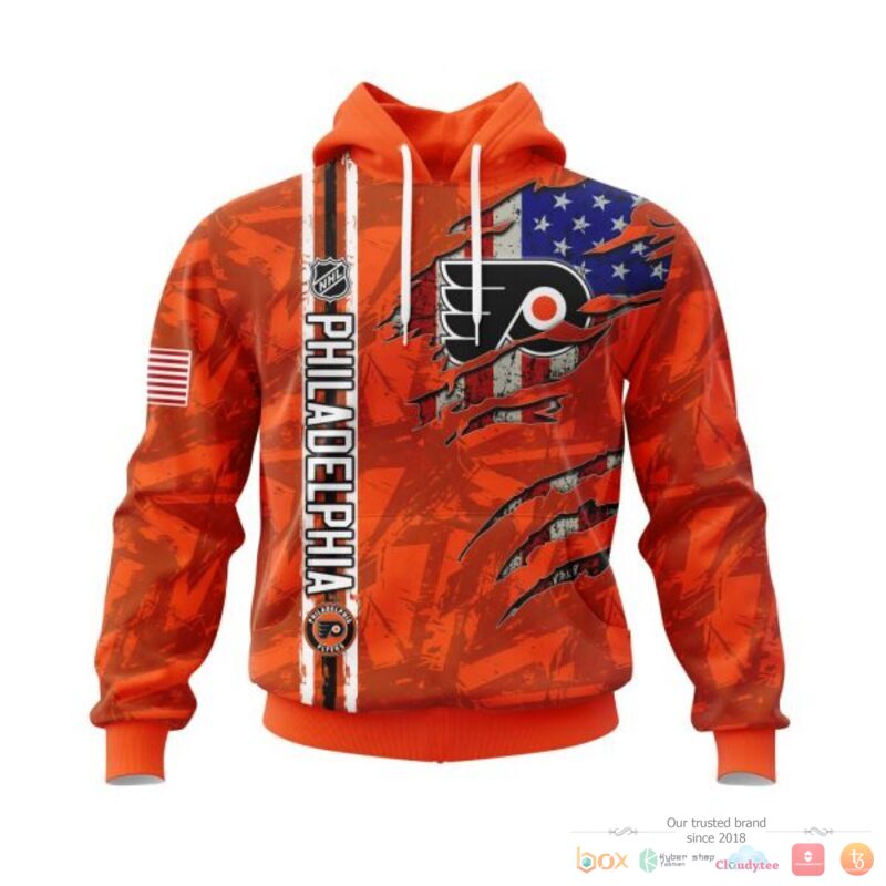 Personalized Philadelphia Flyers With American Flag 3d shirt hoodie