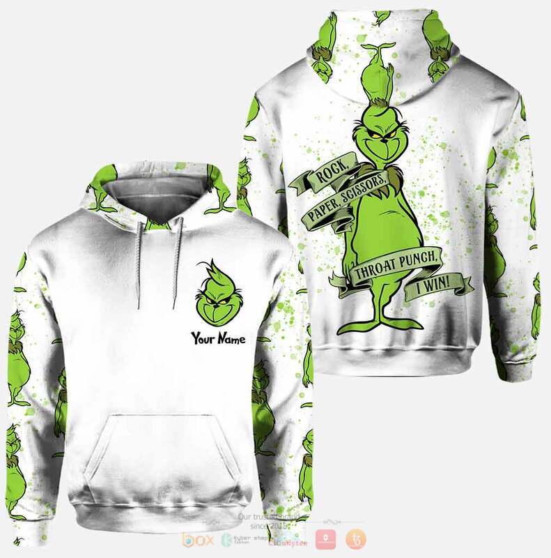 Personalized Rock Paper Scissors I Win The Grinch 3d hoodie legging 1
