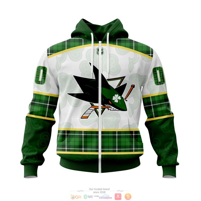 Personalized San Jose Sharks NHL St Patrick Days 3d shirt hoodie 1