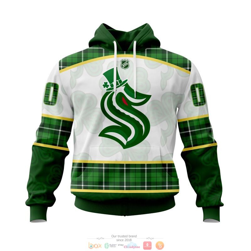 Personalized Seattle Kraken NHL St Patrick Days 3d shirt hoodie