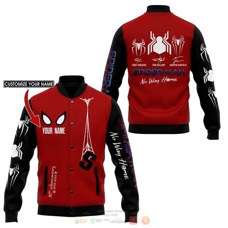 Personalized Spider Man No way home baseball jacket