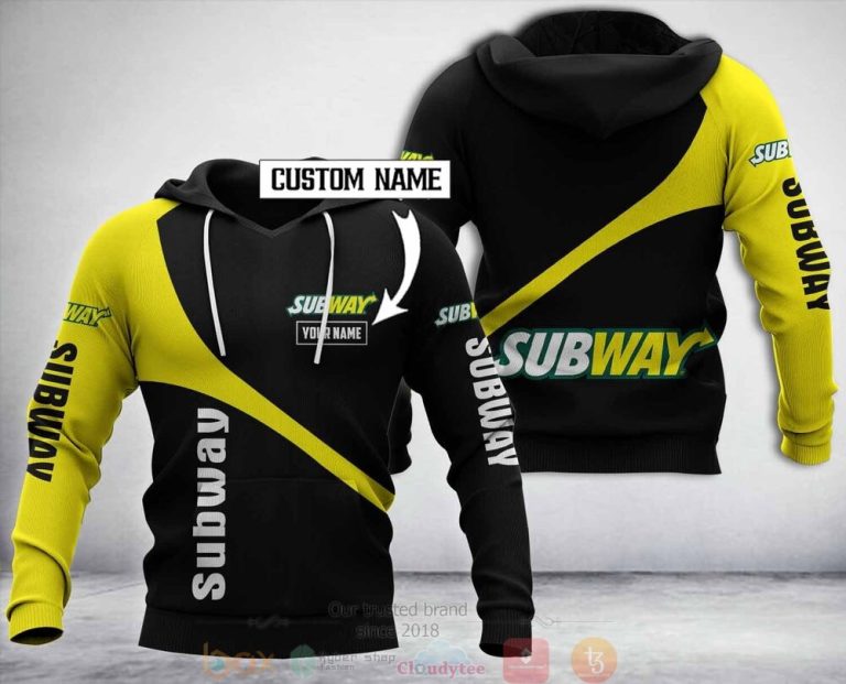 Personalized Subway 3D Hoodie Zip Hoodie