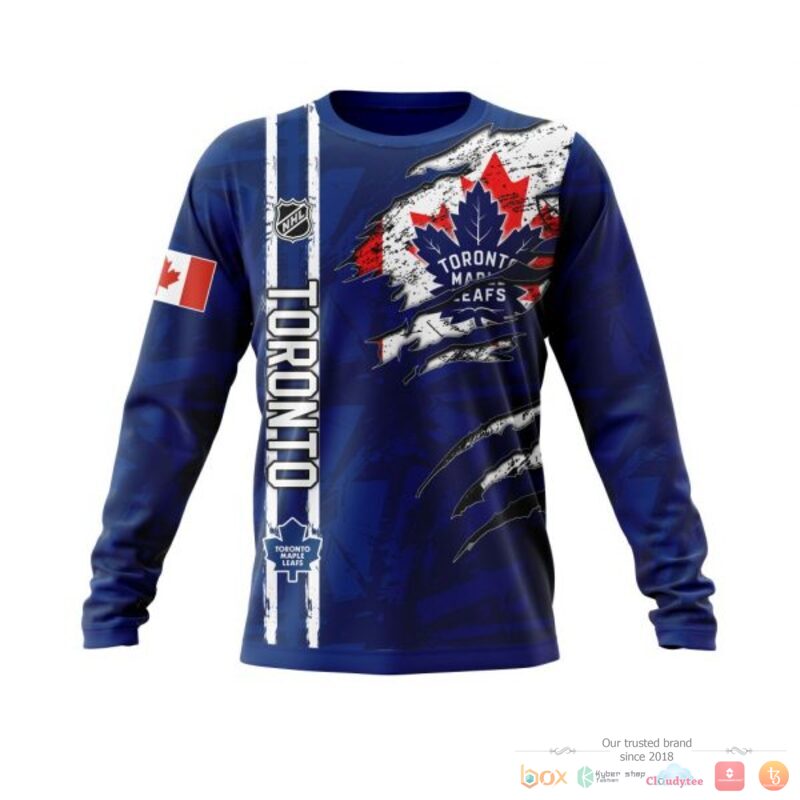 Personalized Toronto Maple Leafs With Canada Flag 3d shirt hoodie 1 2 3