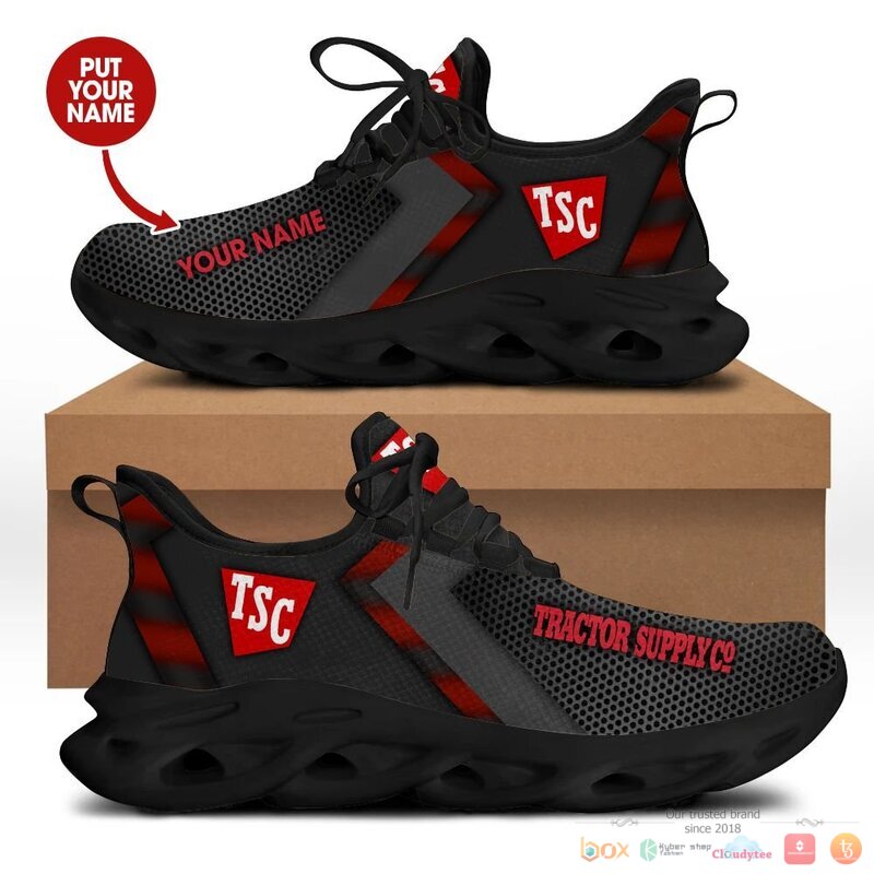 Personalized Tractor Supply Co Black Clunky Max Soul Shoes