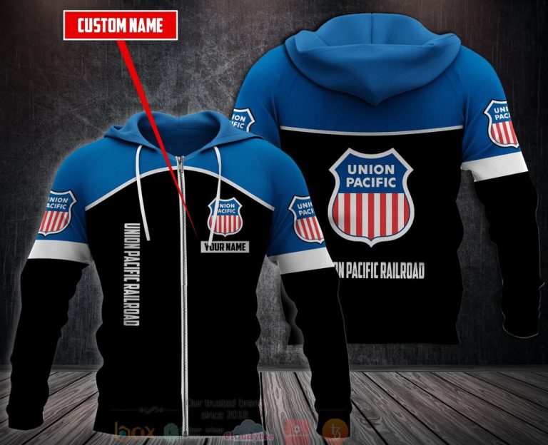 Personalized Union Pacific Railroad 3D Fleece Hoodie Hoodie 1 2