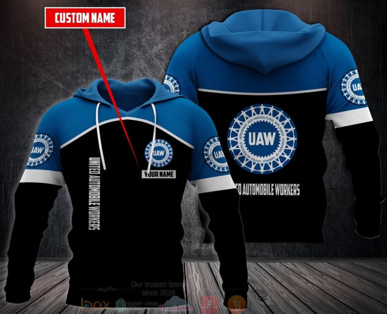 Personalized United Automobile Workers 3D Fleece Hoodie Hoodie 1