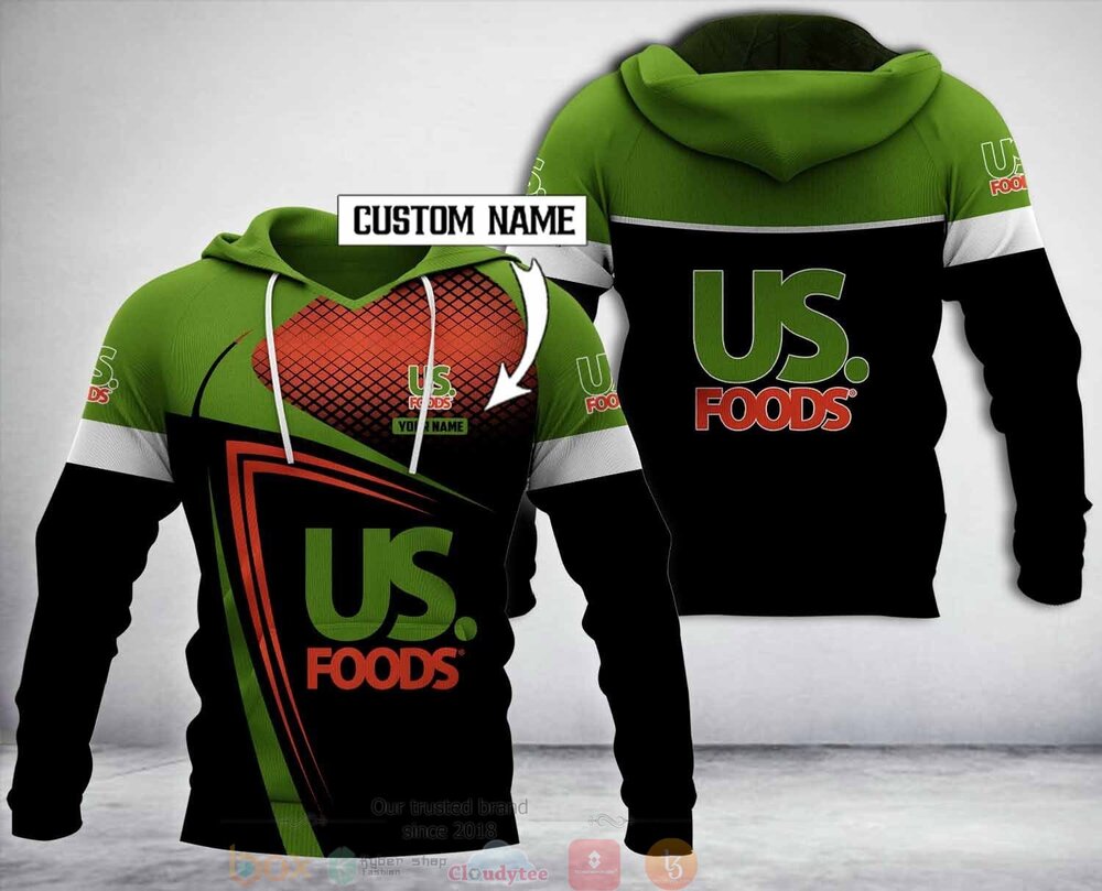 Personalized Us Foods 3D Hoodie Zip Hoodie
