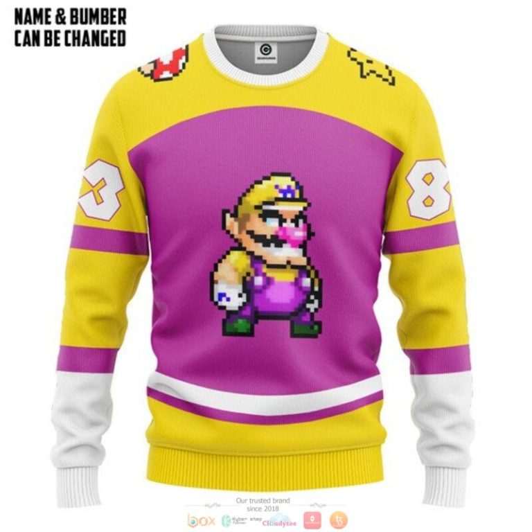 Personalized Wario custom 3d shirt hoodie 1