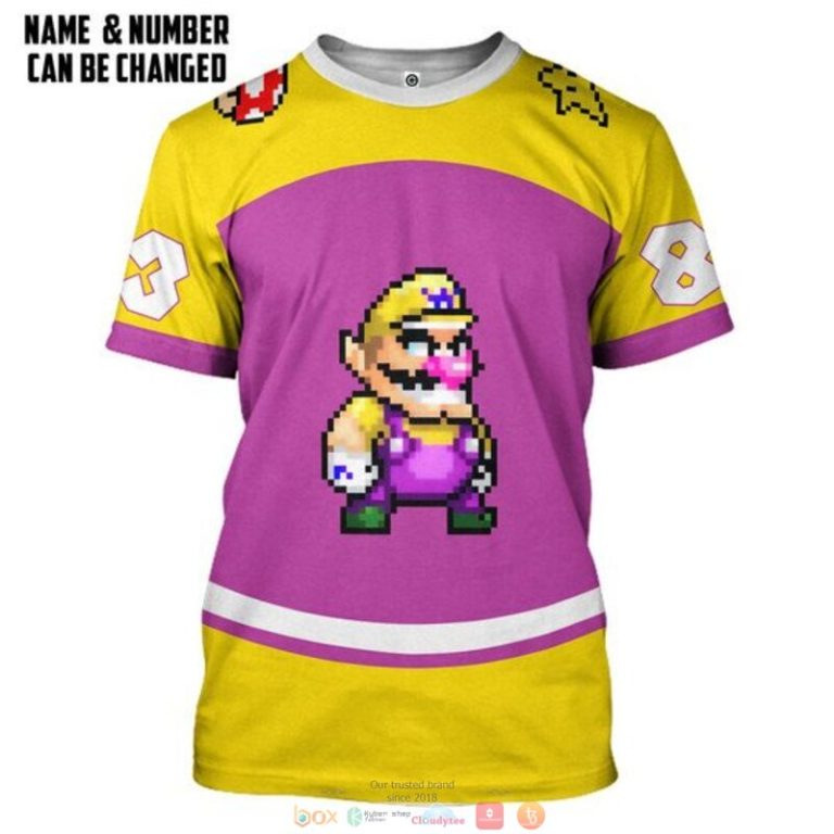 Personalized Wario custom 3d shirt hoodie 1 2