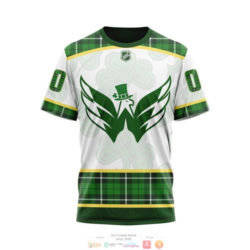 Personalized Washington Capitals NHL St Patrick Days 3d shirt hoodie 1 2 3 4 5