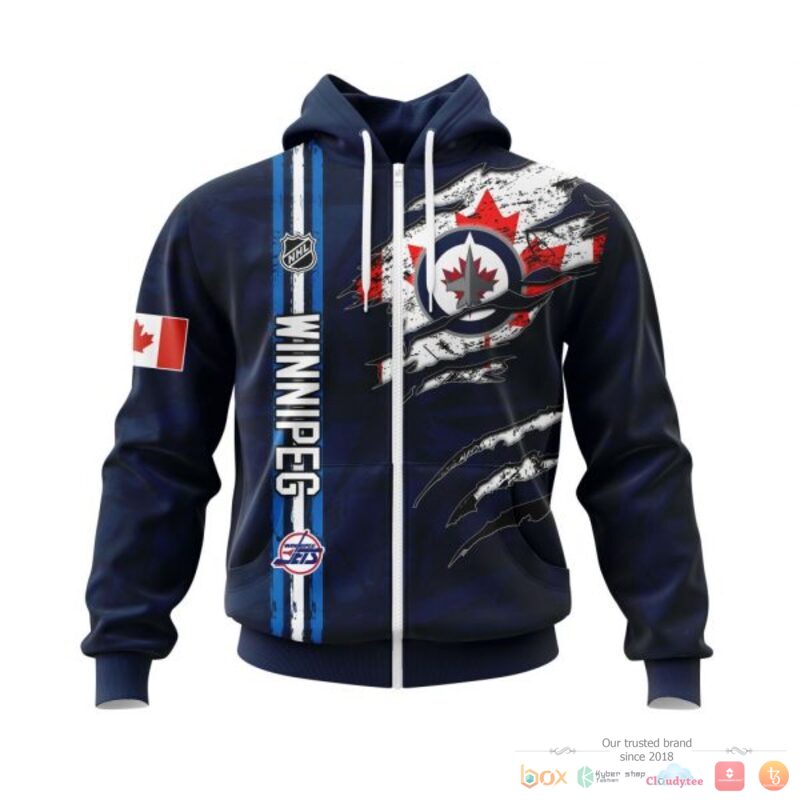 Personalized Winnipeg Jets With Canada Flag 3d shirt hoodie 1