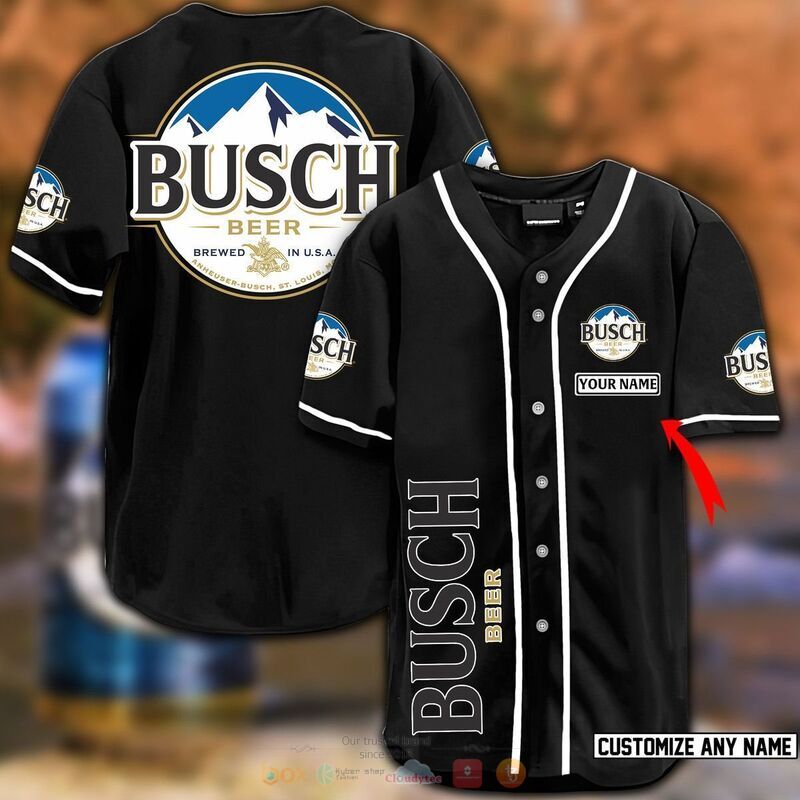 Personalized busch beer baseball jersey 1 2 3 4 5 6 7