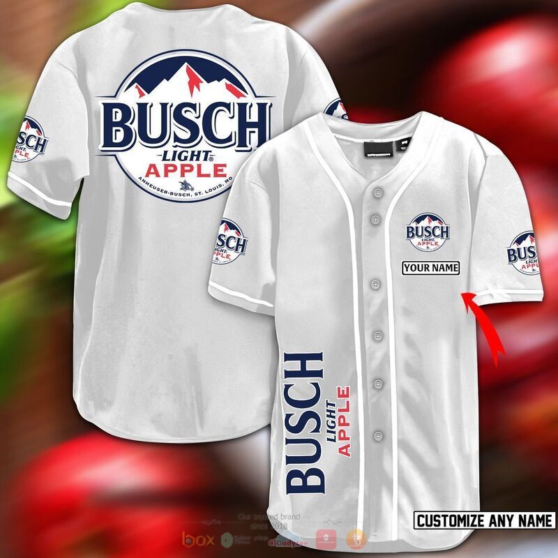 Personalized busch ligth apple baseball jersey 1