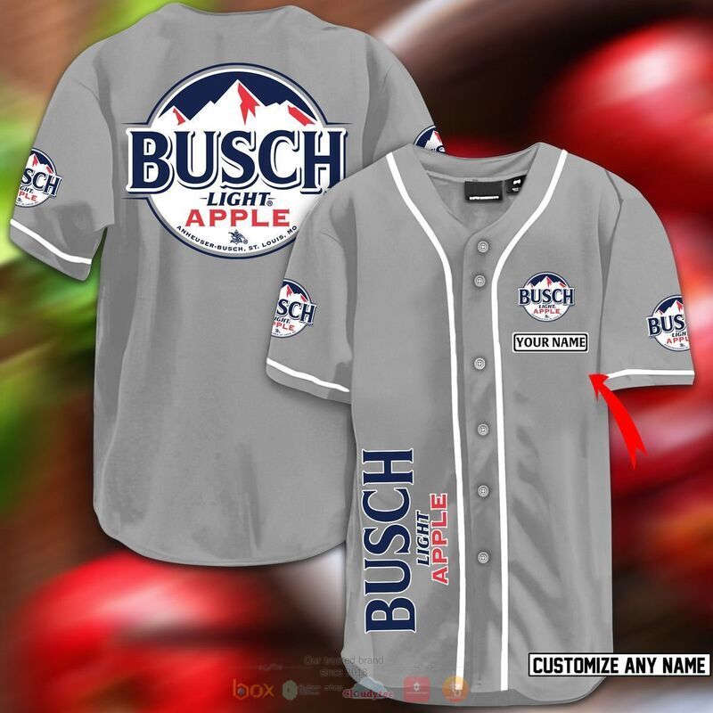 Personalized busch ligth apple baseball jersey 1 2