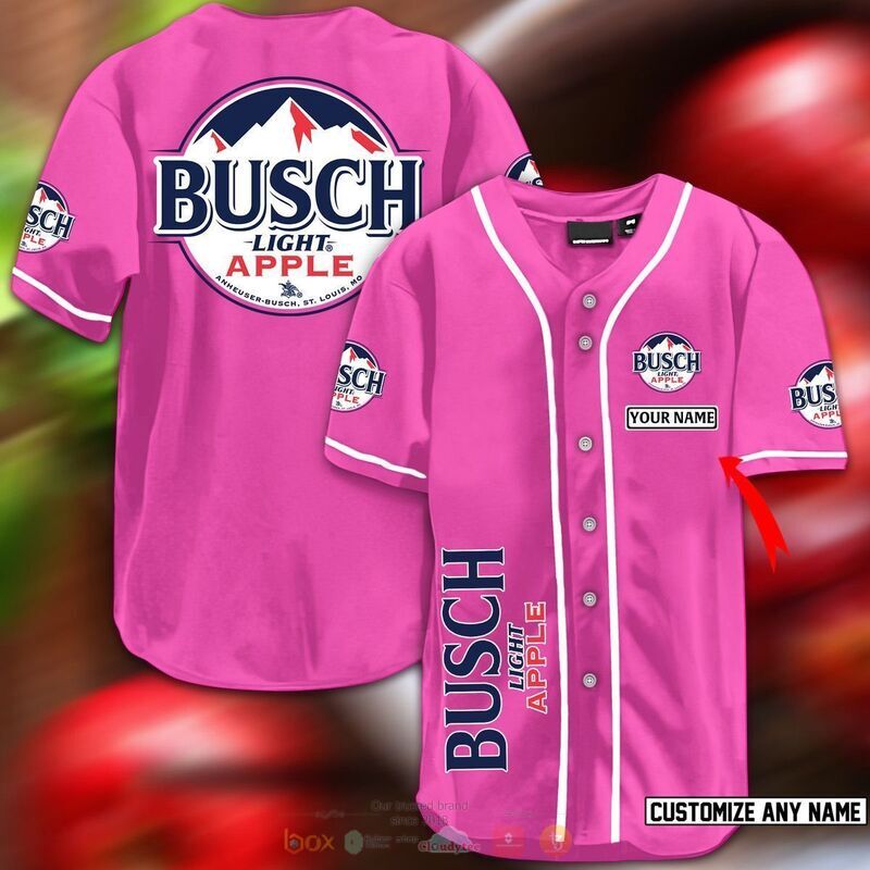 Personalized busch ligth apple baseball jersey 1 2 3 4 5 6