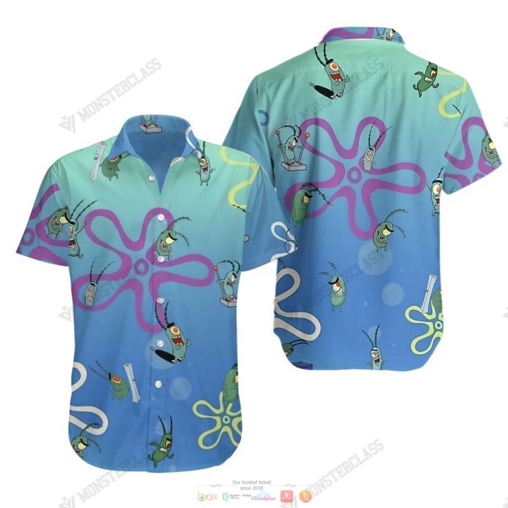 Plankton Hawaiian Shirt Shorts