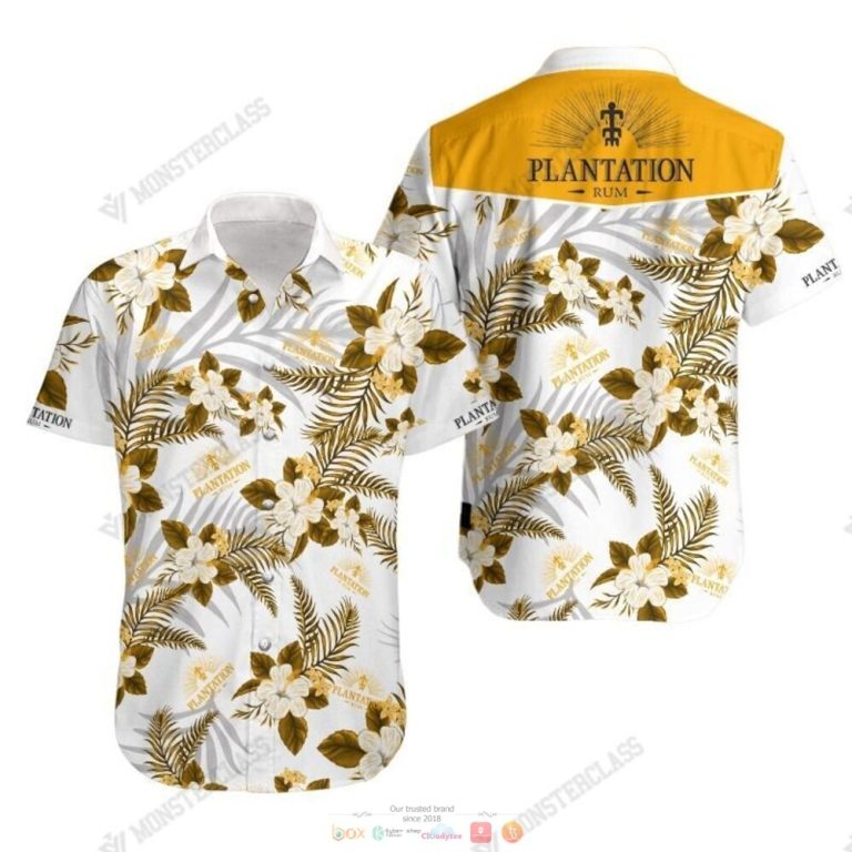 Plantation Rum Tropical Plant Hawaiian Shirt Shorts