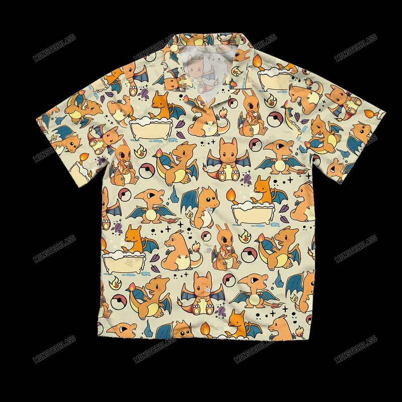 Pokemon Charizard Hawaiian Shirt Short