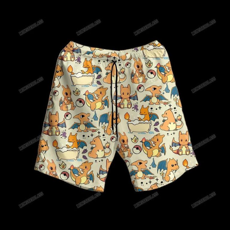 Pokemon Charizard Hawaiian Shirt Short 1 2