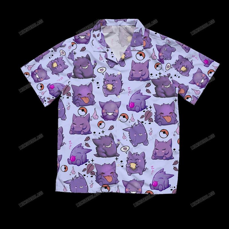 Pokemon Gengar Hawaiian Shirt Short