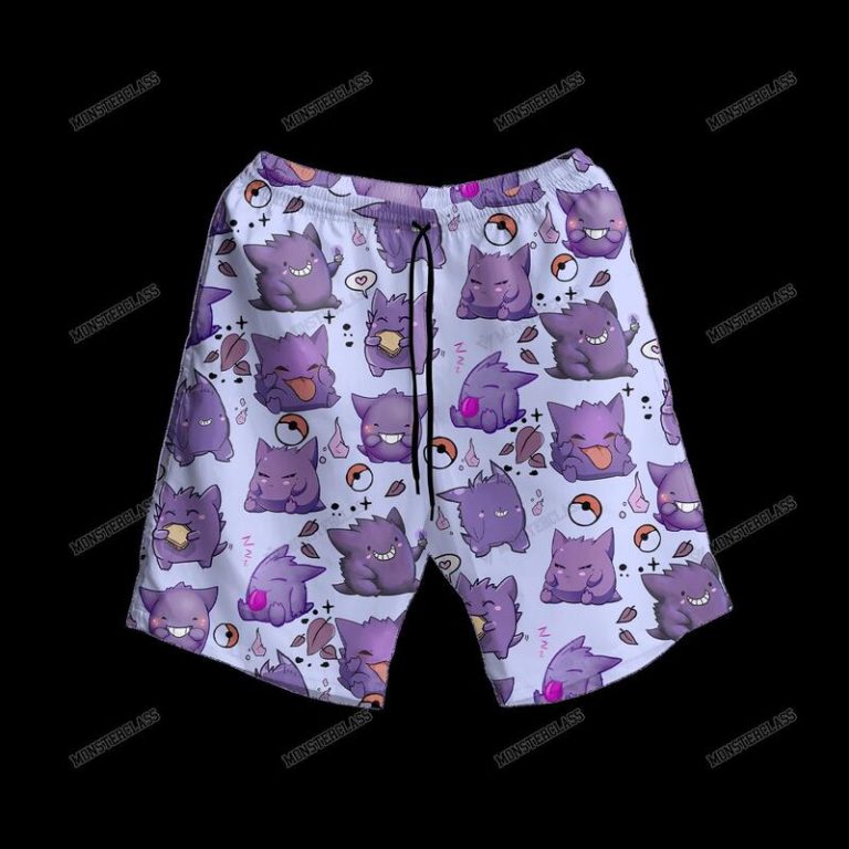 Pokemon Gengar Hawaiian Shirt Short 1 2