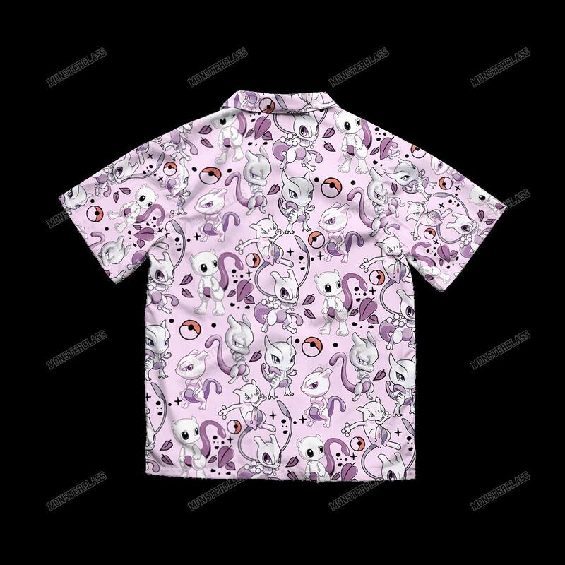 Pokemon Mewtwo Hawaiian Shirt Short 1