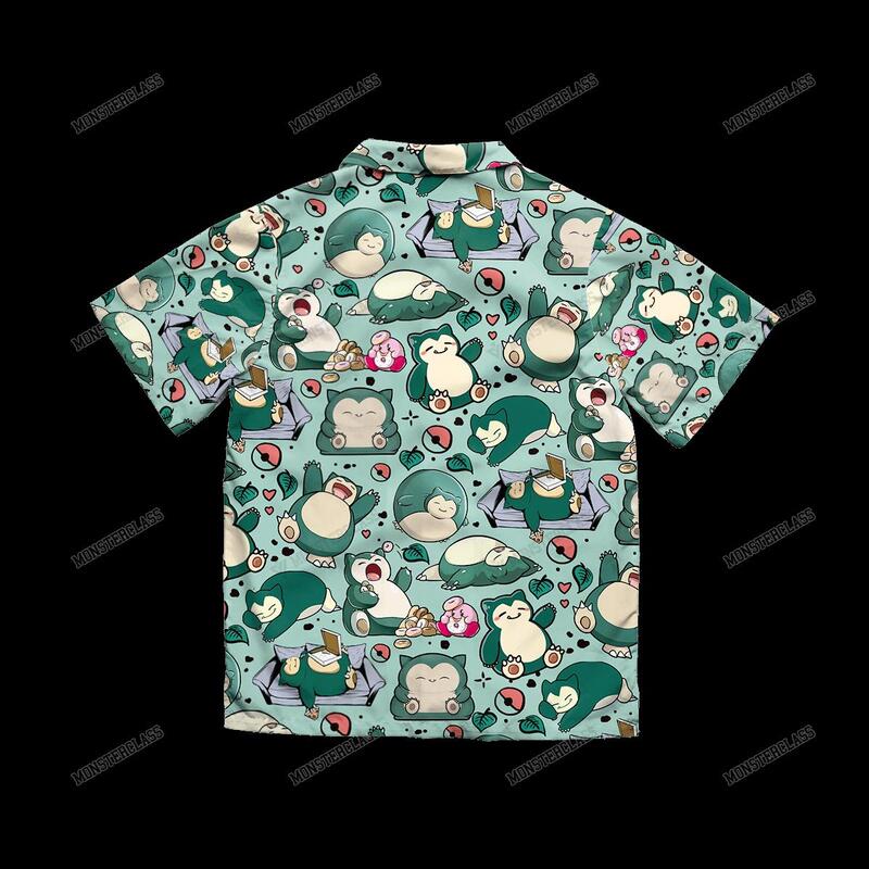 Pokemon Snorlax Hawaiian Shirt Short 1