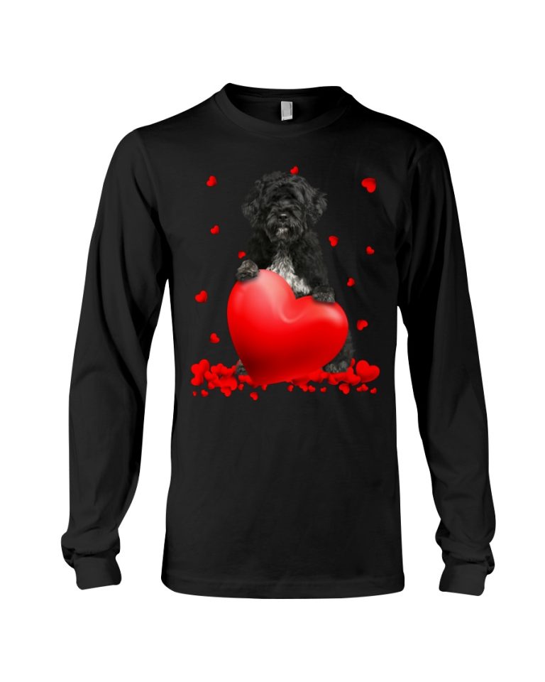 Portuguese Water Dog Valentine Hearts shirt hoodie 9