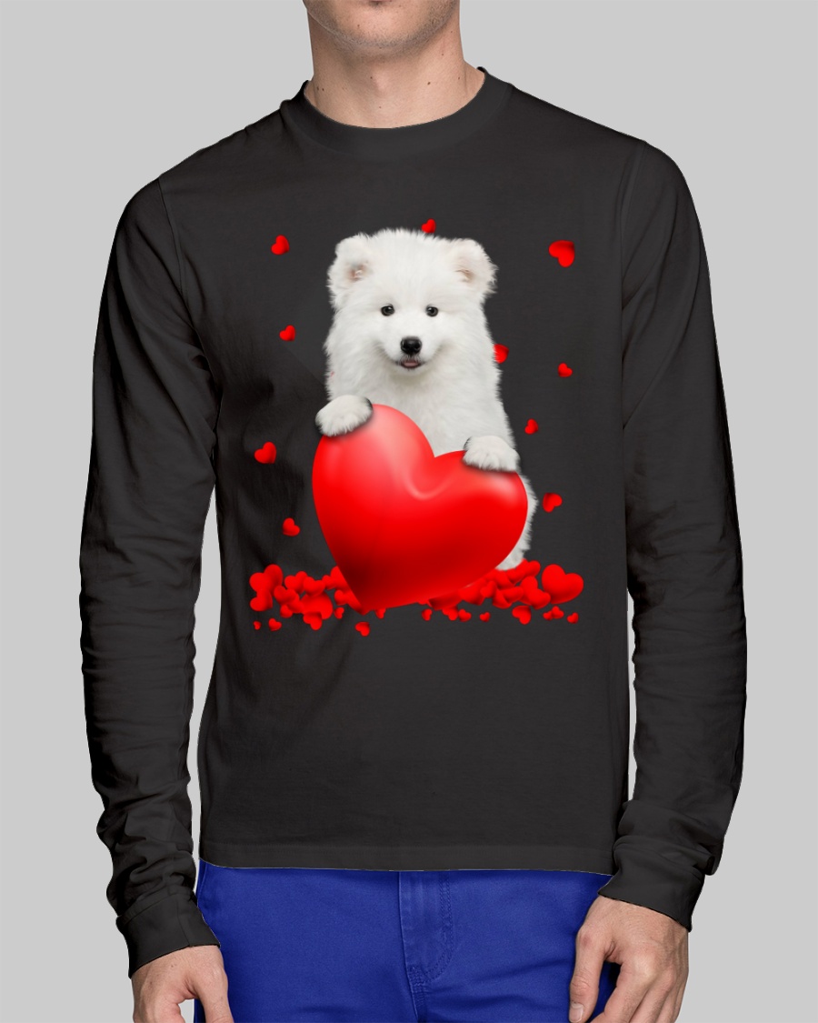 Samoyed Valentine Hearts shirt hoodie 11