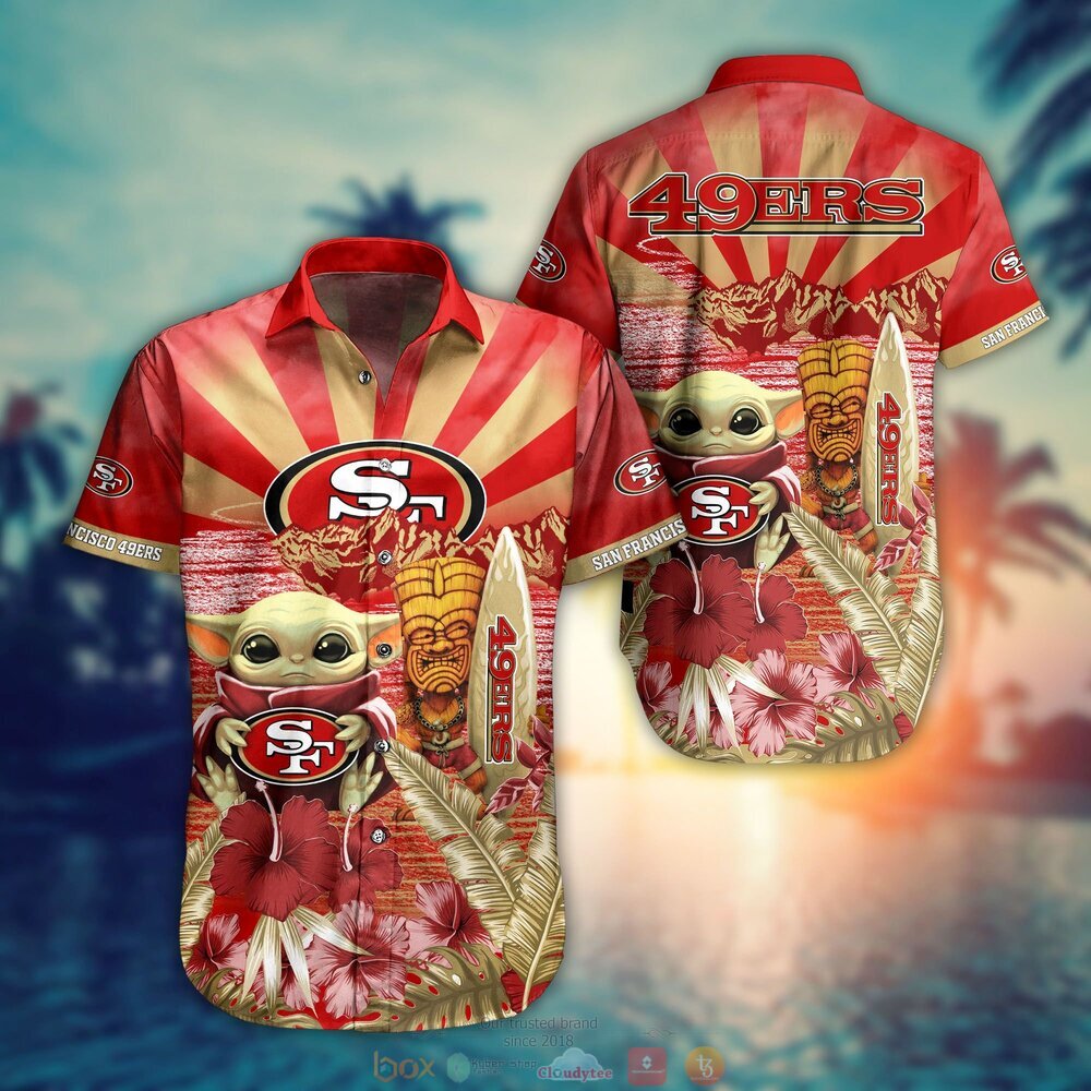 San Francisco 49ers NFL Baby Yoda Hawaiian Shirt Shorts