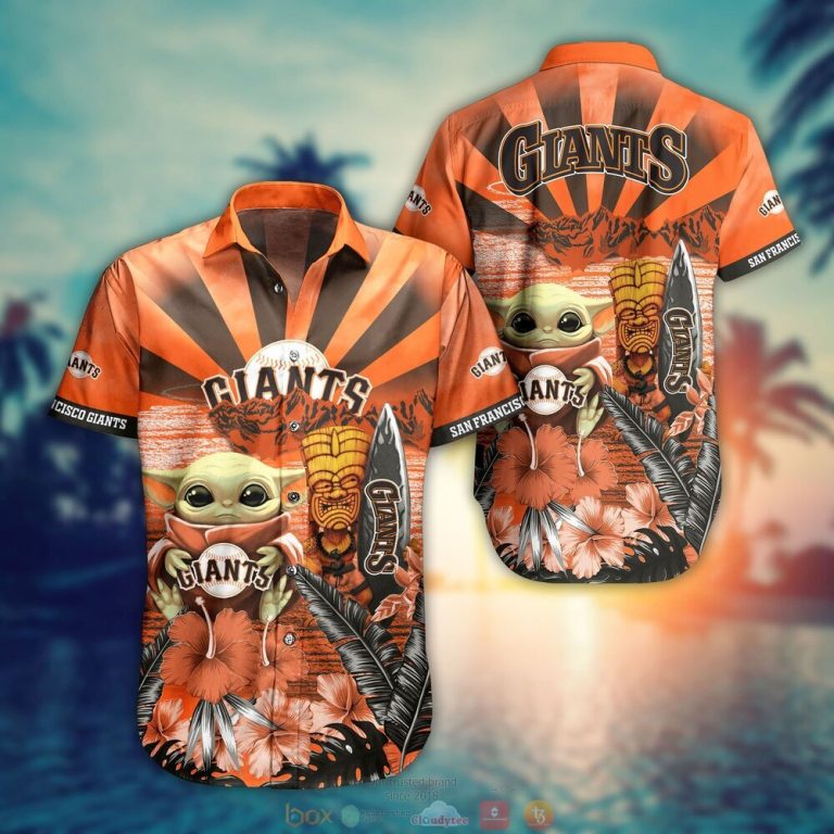 San Francisco Giants MLB Baby Yoda Hawaiian Shirt Shorts