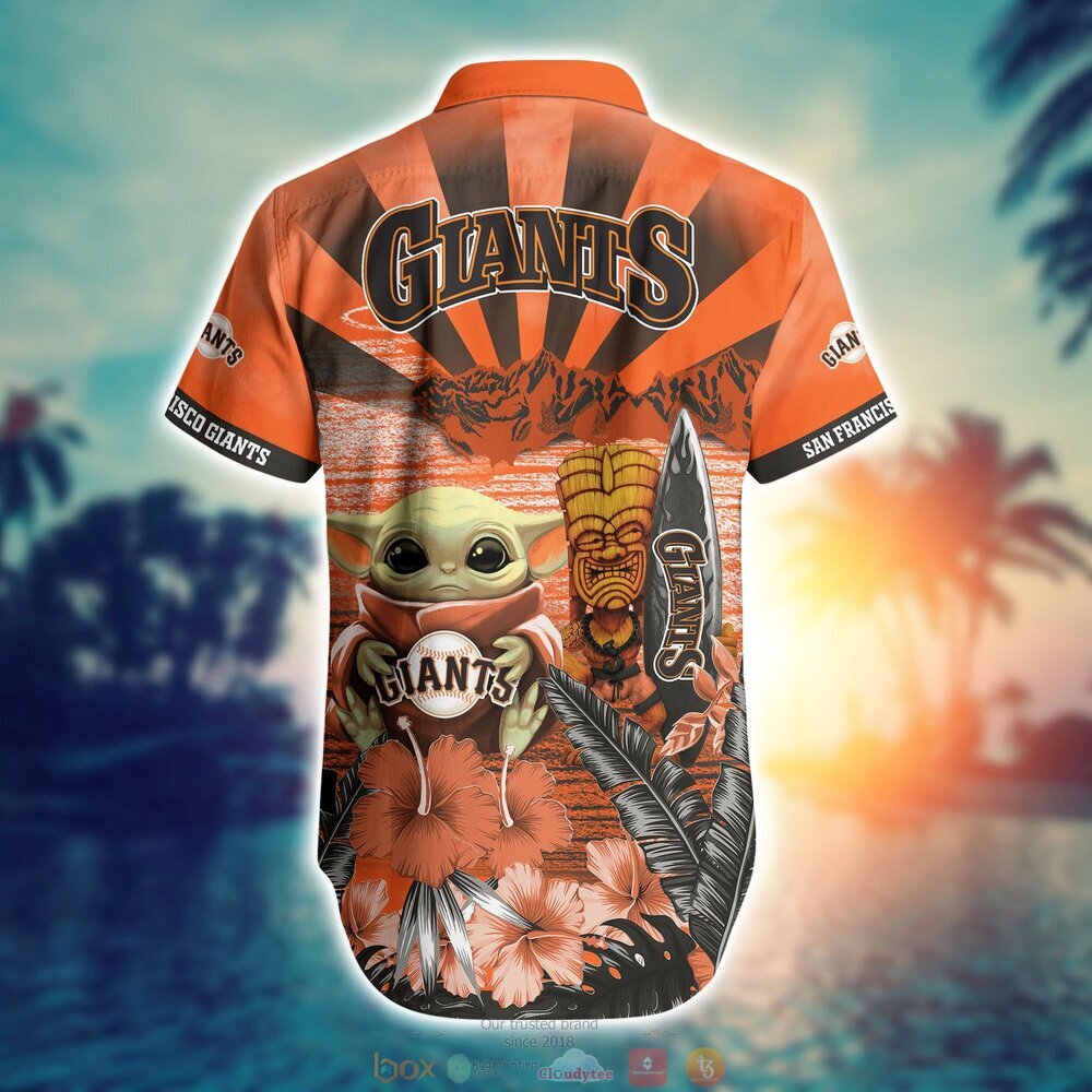 San Francisco Giants MLB Baby Yoda Hawaiian Shirt Shorts 1 2