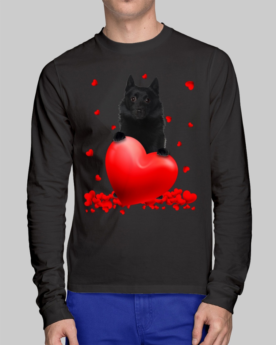Schipperke Valentine Hearts shirt hoodie 11