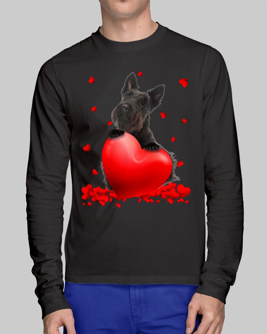 Scottish Terrier Valentine Hearts shirt hoodie 11