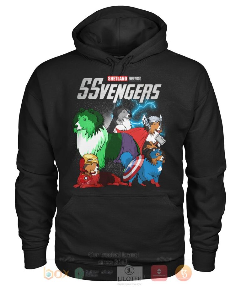 Shetland sheepdog Ssvengers 3D Hoodie Shirt 1