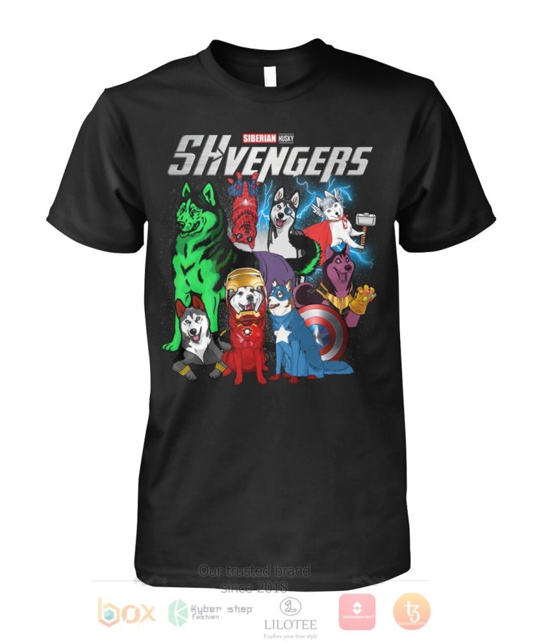 Siberian Husky Shvengers 3D Hoodie Shirt