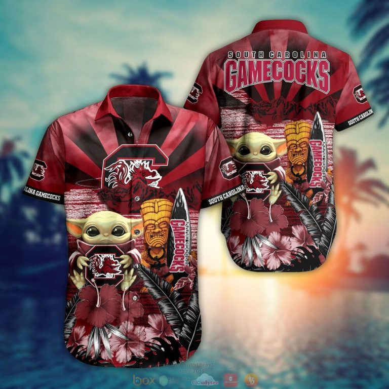 South Carolina Gamecocks NCAA Baby Yoda Hawaiian Shirt Shorts