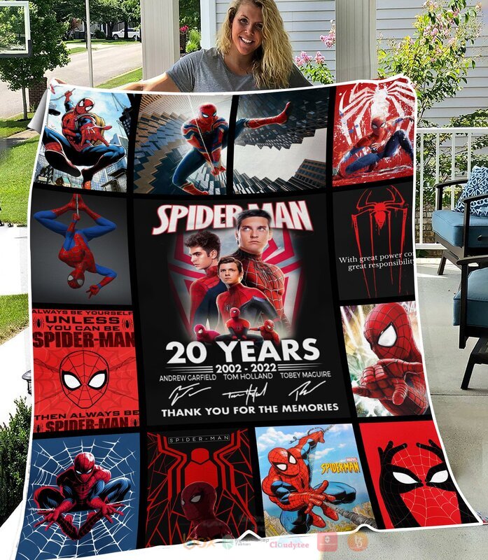 Spider Man 20 years anniversary blanket
