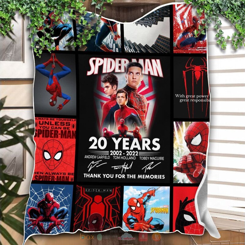 Spider Man 20 years anniversary blanket 1