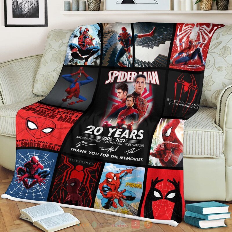 Spider Man 20 years anniversary blanket 1 2
