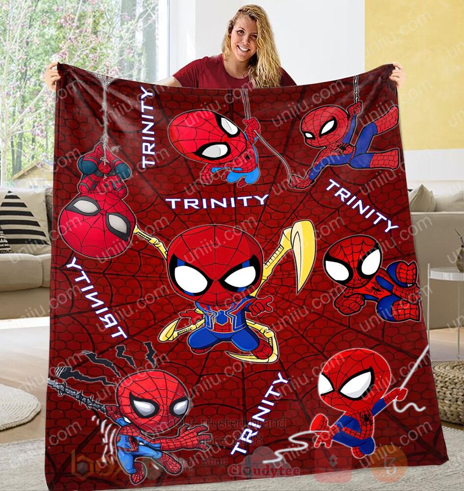 Spider Man Chipi Personalized Blanket 1 2