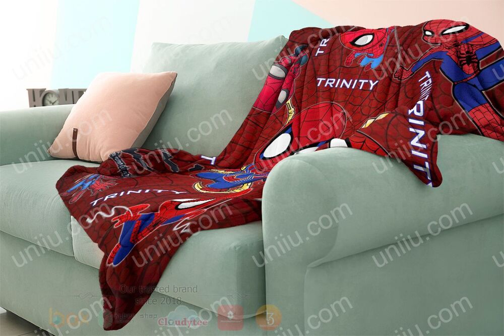 Spider Man Chipi Personalized Blanket 1 2 3