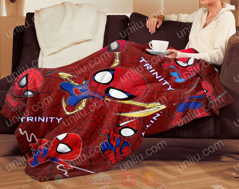 Spider Man Chipi Personalized Blanket 1 2 3 4